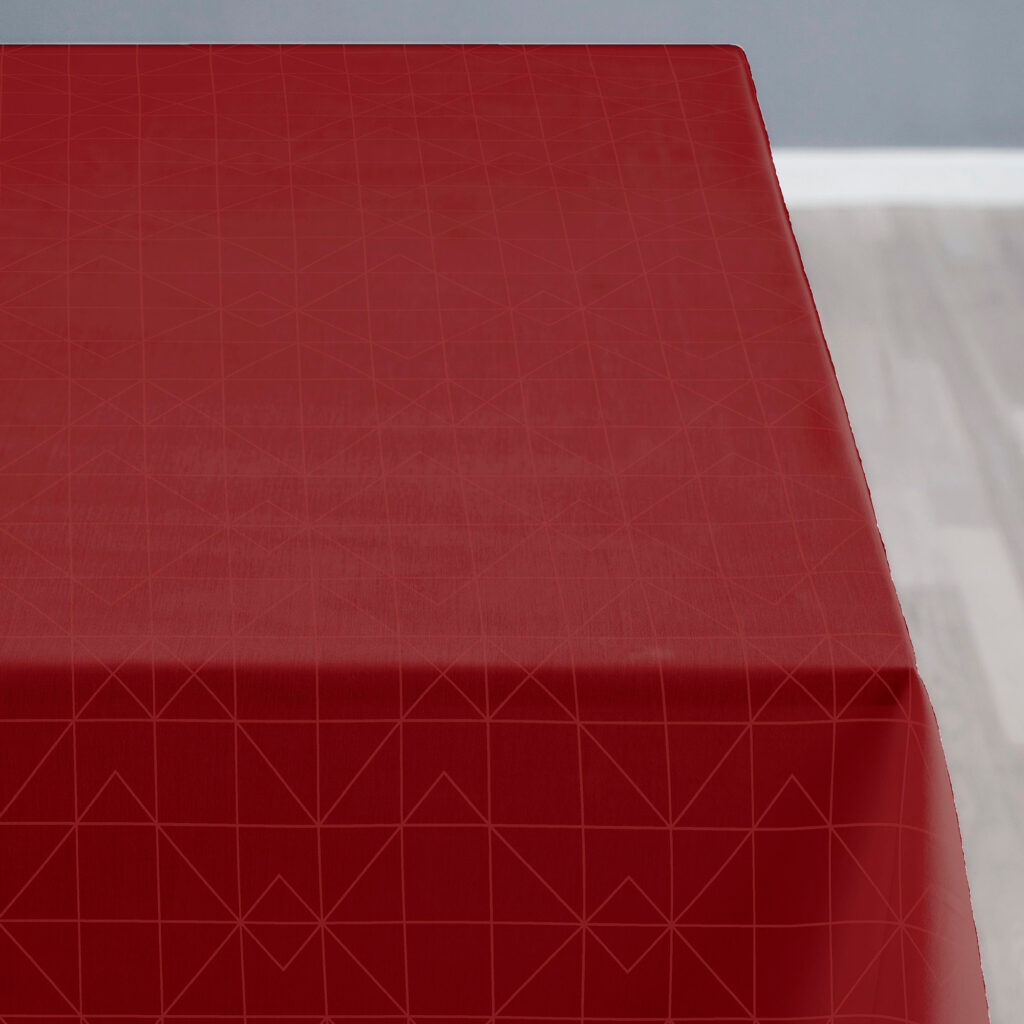 Södahl Damaskdug Refined, Red 140x270 cm