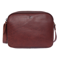 Bugundar Aakirkeby Skuldertaske Cognac