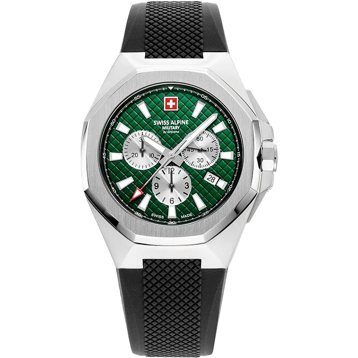 Swiss Alpine Military Typhoon Chronograph Green Herreur