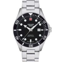 Swiss Alpine Military Diver Automatic Black Herreur