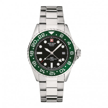 Swiss Alpine Military GMT Green Herreur