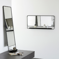 House Doctor - Spejl m. hylde, Chic, Sort, B80 cm