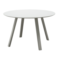 WOOOD - Auke Havebord, Aluminium, Mist, Ø120 cm