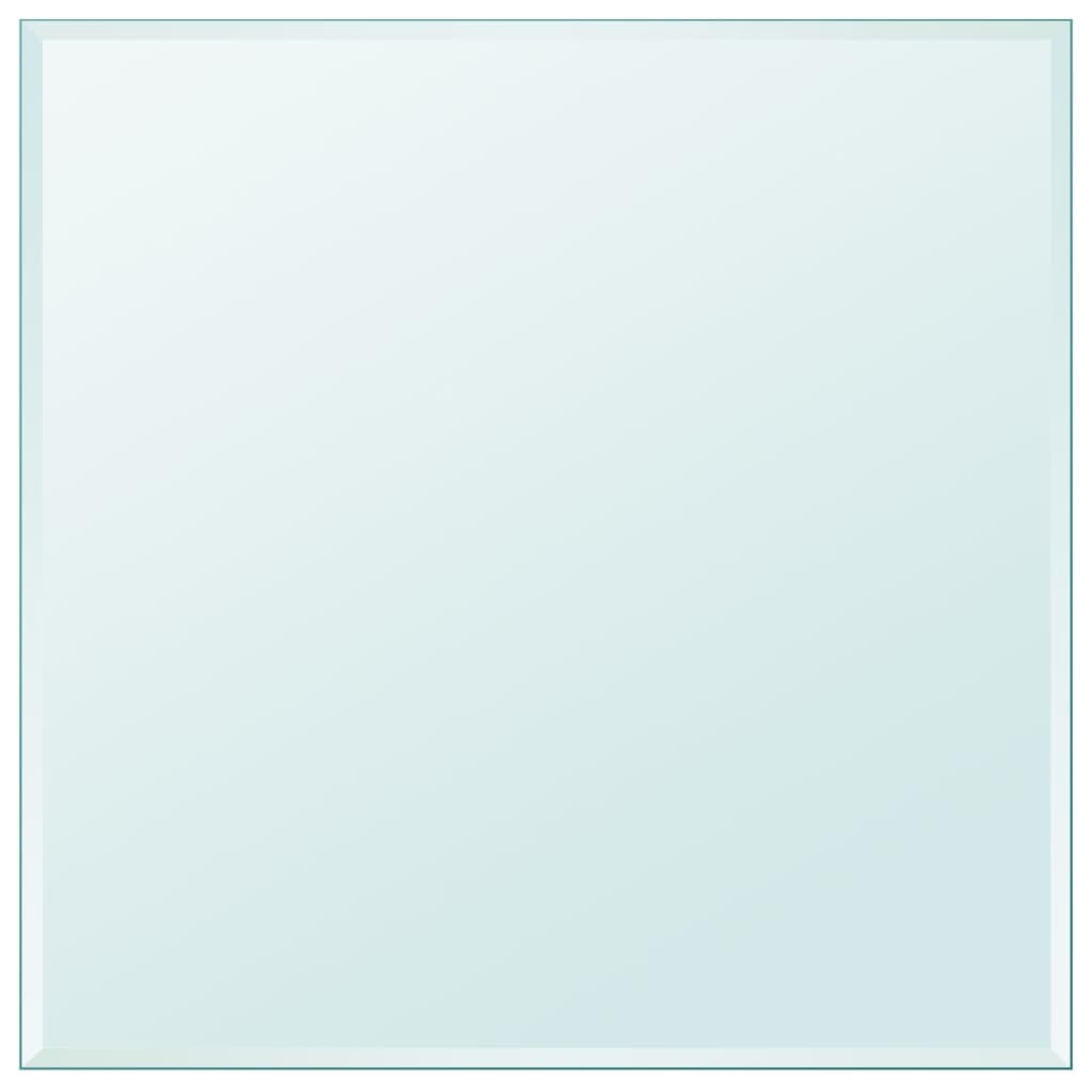 Bordplade Hærdet Glas Rund - Transparent / 70 x 70 cm
