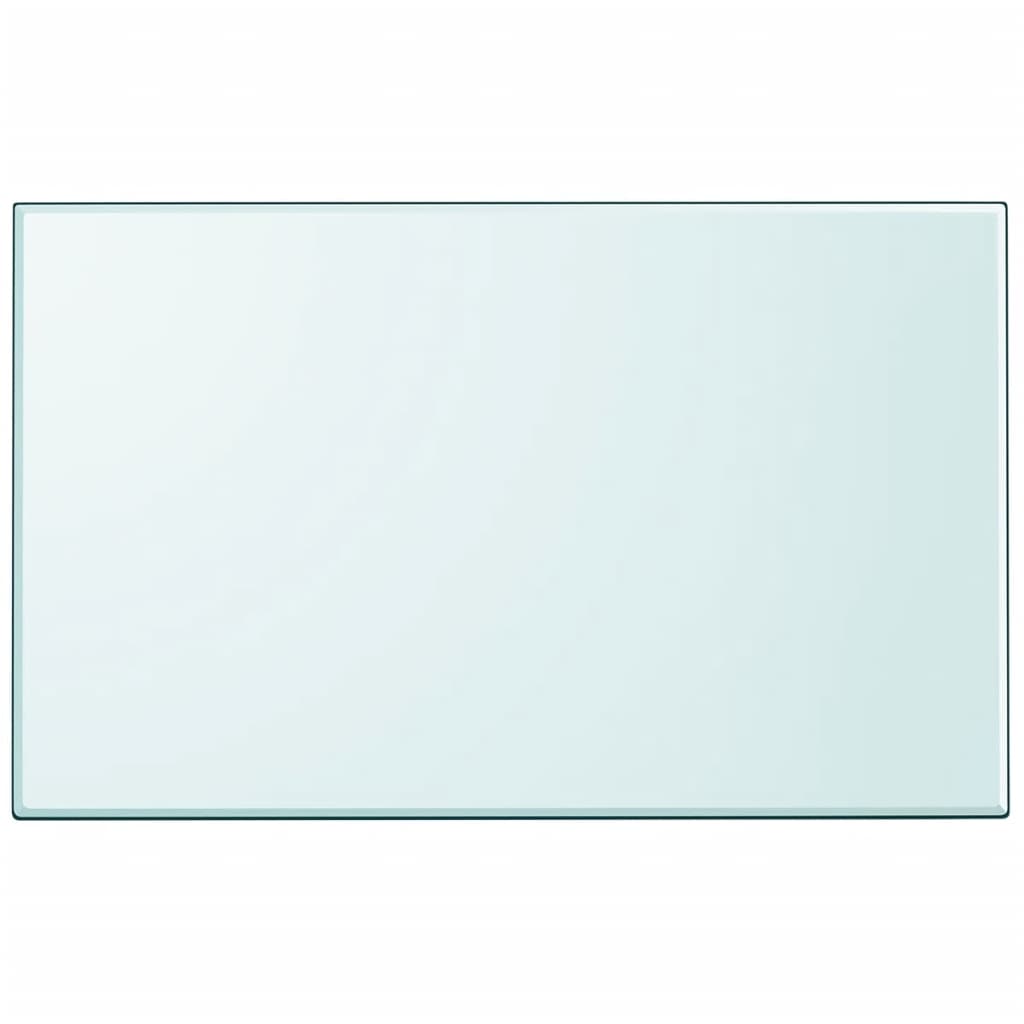 Bordplade Hærdet Glas Rund - Transparent / 100 x 62 cm
