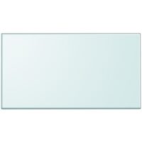 Bordplade Hærdet Glas Rund – Transparent / 120 x 65 cm