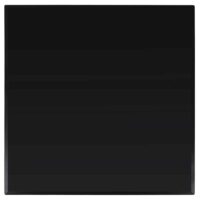 Bordplade Hærdet Glas Rund – Sort / 70 x 70 cm