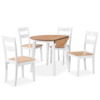 Spisebordssæt 3 Dele MDF Og Gummitræ – 4