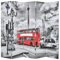Foldbar Rumdeler London Bus – 200 x 170 cm