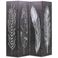 Foldbar Rumdeler Fjer - 160 x 170 cm