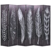 Foldbar Rumdeler Fjer – 228 x 170 cm