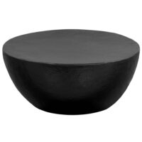 Sofabord Hamret Aluminium - Sort / 70 x 30 cm