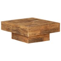 Sofabord Firkantet - Massivt genanvendt træ / 70 x 70 x 30 cm