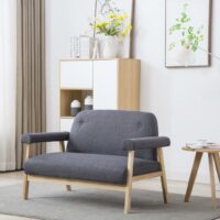 Topersoners Sofa I Stof - Mørkegrå