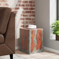 Taburet Massivt Teaktræ Og Resin