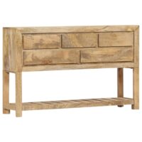 Skænk 120x30x75 Cm Massivt Genbrugstræ – Massivt mangotræ