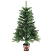 Kunstigt Juletræ Med Naturtro Nåle – Grøn / 65 cm