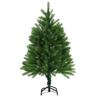 Kunstigt Juletræ Med Naturtro Nåle – Grøn / 120 cm