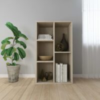 Bogreol/Skænk 50x25x80 Cm Konstrueret Træ – Sonoma-eg