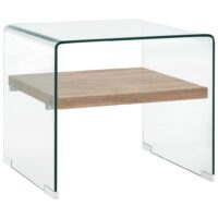 Sofabord Hærdet Glas - 50 x 50 x 45 cm