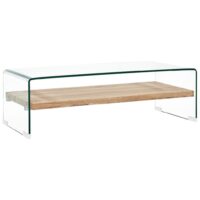 Sofabord Hærdet Glas – 98 x 45 x 31 cm