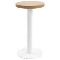 Bistrobord MDF – lysebrun og hvid / 40 x 75 cm