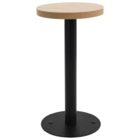 Bistrobord MDF - lysebrun og sort / 40 x 75 cm