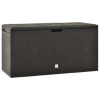 Opbevaringskasse Til Haven 119x48x60 Cm Polypropylen - Antracitgrå / 290 l