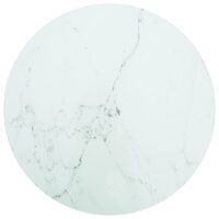 Bordplade Hærdet Glas Rund – Hvid / Ø 40 cm