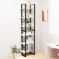 Opbevaringsreol – Hvid / 210 Cm / Konstrueret træ