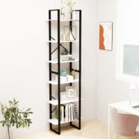 Opbevaringsreol - Hvid / 210 Cm / Massivt fyrretræ