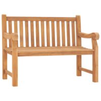 Havebænk Massivt Teaktræ - 114 x 69 x 92 cm