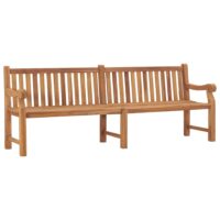 Havebænk Massivt Teaktræ – 228 x 69 x 92 cm