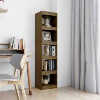 Bogreol 40X30X71,5 Cm Massivt Fyrretræ Honningbrun Honningfarvet – 40 cm / 167.5 cm