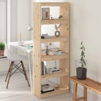 Bogreol/Rumdeler Massivt Fyrretræ – Brun / 167.5 cm