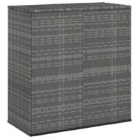 Hyndeboks Polyrattan - Grå / 100 x 49 x 103.5 cm