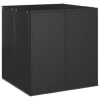 Hyndeboks Polyrattan - Sort / 100 x 97.5 x 104 cm