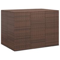 Hyndeboks Polyrattan – Brun / 145 x 100 x 103 cm