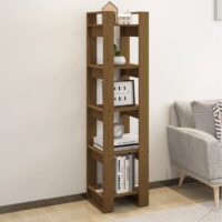 Bogreol/Rumdeler 41X35X160 Cm Massivt Fyrretræ – honningfarvet