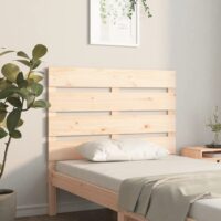 Sengegavl 90X3X80 Cm Massivt Fyrretræ – Naturfarvet / 90 x 80 cm