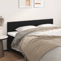 Sengegavl Kunstlæder – Sort / 180 Cm / Lav