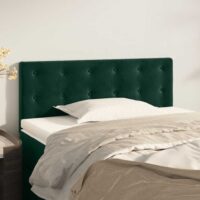 Sengegavl Fløjl – Mørkegrøn / 100 Cm / Lav