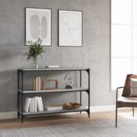 Bogreol Konstrueret Træ Og Stål - Grå sonoma-eg / 70.5 Cm / 100 Cm