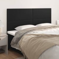 Sengegavl Kunstlæder – Sort / 180 Cm / Høj