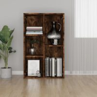 Bogreol/Skænk 50x25x80 Cm Konstrueret Træ – Røget eg