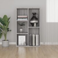 Bogreol/Skænk 50x25x80 Cm Konstrueret Træ – Grå sonoma-eg