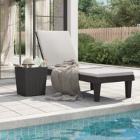 Liggestol 155x58x83 Cm Polypropylen - 1 / Sort