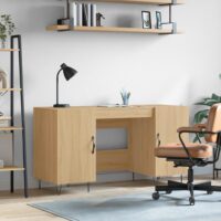 Skrivebord 140x50x75 Cm Konstrueret Træ – Sonoma-eg