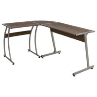 Hjørneskrivebord L-Formet - Brun