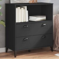 Bogskab Viken 80x40x90 Cm Konstrueret Træ – Sort
